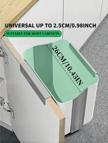 1 Space Saving Large Foldable Hanging Trash Can - Wall Mounted Kitchen Cabinet Door Wastebasket With Creative Sorting Function, Modern Kitchen Accessories, Foldable Kitchen And Bathroom Trash Can For Office, Bedroom, Easy To Carry, WhiteHome Decor, Party Storage, Christmas Storage, New Year Storage - 白色-XL - 查看 7