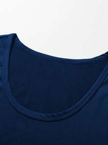 Compression Tank Top Fitness Top Clothing For Men, Basketball Training Workout Gym T-Shirt Running Sportswear - Blue - View 8