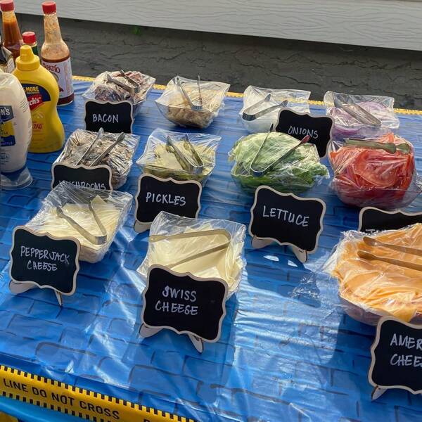 10pcs Mini Chalkboard Food Signs With Easel, Wedding Signs, Food Tags, Place Cards, Message Boards, Party Supplies & Event Decorations - Tabletop Decor For Restaurant/Cafe, Festivals & Parties, Solid Color & Striped PVC Wooden Craft Signs