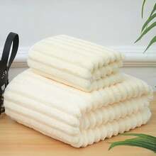 1-2 件云朵般柔软珊瑚绒浴巾，加厚沐浴巾，适合美容院家居浴室 - 彩色 - 查看 15