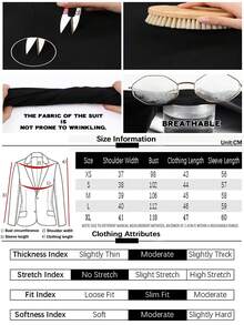 Women's Spring/Autumn White Notched Collar Long Sleeve Single-Breasted Casual Blazer Jacket, Suitable For Banquet, Wedding, Party, Outing, Valentine's Day Or Other Important Festivals And Gatherings, Spring, Valentine's Day, Carnival, Beach, Birthday - Beige - View 4