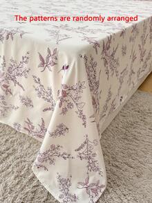 1pc Plant Printed Bedsheet, Lightweight, Breathable, Soft & Skin-Friendly - Multicolor - View 7