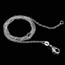 3 pièces Chaîne ROLO en argent sterling plaqué 925 de 16 à 30 pouces
