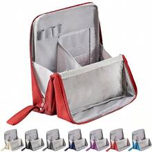 Relevanton Standing Makeup Bag MultiPurpose Large Capacity Oxford Cloth Standing Makeup Bag Portable Large Capacity Waterproof With Compartments Red - 紅色 - 查看 1