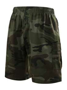 2 pièces/Set [Remise limitée] Meilleures Shorts cargo américains imprimés à motif camouflage multipoches, entrejambe de 5 pouces, shorts d'été sport et décontractés confortables pour hommes