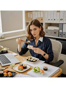 寿司滚筒发射器寿司制作滚筒，饭滚筒，寿司卷模具塑料，寿司模具压枪，放米饭，蔬菜和肉类自制DIY寿司制作工具厨房用具，易于制作寿司，非常适合初学者和儿童在家制作自己的寿司卷。 - 彩色 - 查看 5