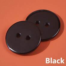 100pcs Plastic Resin Buttons Sewing Buttons Scrapbooking Buttons Decorative Buttons 2-Hole Buttons For Crafts Arts & Crafts Supplies Clothes Buttons Sewing & Knitting Supplies. (Color: Black, White, Transparent)