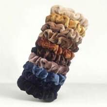 6 Stück bunte Samt Scrunchies, Haargummis als Haarschmuck für Frauen, schonende Haargummis, Haargummis, Haargummis