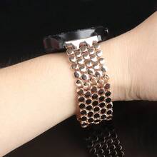 20/22 毫米时尚金属表带，鳞片设计兼容三星手表 7 6 5 4 3 5pro 4/6classic Active，适用于 /Amazfit/Garmin/Realme，适用于 Amazfit Watch Bip 5 GTR GTS 4/3/3pro/2/2e，男女通用