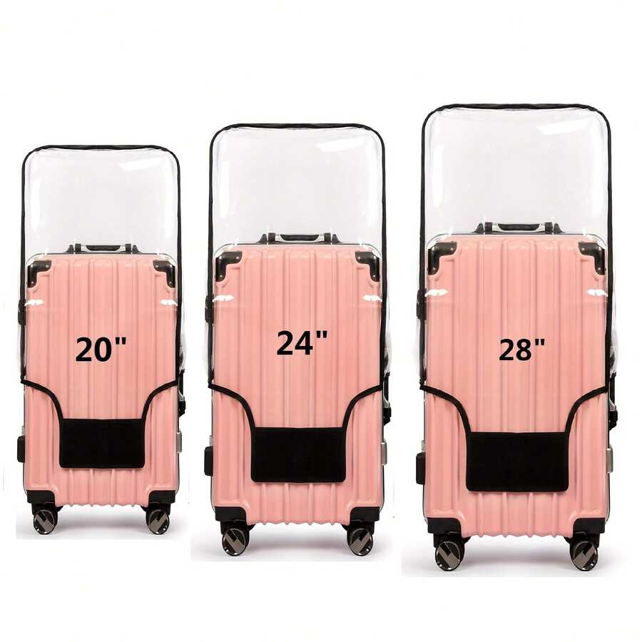 Thickened, Wear-Resistant Protective Case, Transparent Dust Cover, Waterproof Suitcase Cover For Travel Luggage Travel Essentials Travel Accessories Vacation Summer Holiday Back To School Bag For School School Accessories School Stuff - Clear - View 1