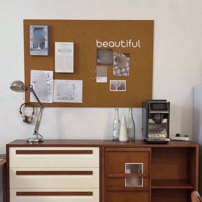 1 peça de quadro de mensagens criativo e artístico, decoração para casa, material escolar, volta às aulas