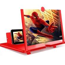 1 Stück 12-Zoll Bildschirm Vergrößerer, 3D HD Handy Bildschirm Vergrößerungs Projektor, geeignet für Filme, Videos und Spiele, faltbarer Handy Ständer mit Bildschirm Verstärker, kompatibel mit allen Smartphones