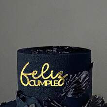 3Pcs Spanish "Feliz Cumpleaños" Birthday Cake Topper, Birthday Party Cake Decorations - Ins Cake Topper For Birthday Party Decor, Social Media Photo Props, Festive Events