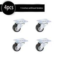 4个重型旋转脚轮,适用于DIY制造推车,耐用金属结构,非常适合办公柜、工作台、储物箱和推拉门、花架桌移动轮滚轮静音滑轮,一套4个1/1.25/2英寸PVC家具脚轮,耐磨、静音、通用重型手推轮,360度旋转脚轮 - 彩色 - 查看 17