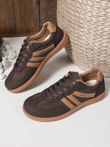 Teenagers' Patchwork Simple Versatile Lightweight Comfortable Outdoor Sports Shoes