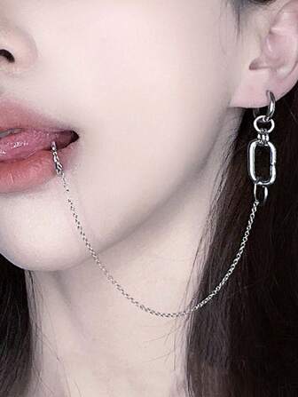 无孔时尚简约夹式耳环，无穿孔耳环和唇环