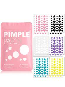 432片星形、心形、爱心图案面部贴纸 - 装饰贴纸,不含酒精,无香料,温和亲肤,易于粘贴,防水面部彩绘贴纸,价格实惠,适合旅行、卧室、化妆等场合,是拍照、面部彩绘的必备品,也适用于各种派对、聚会和娱乐活动,成人适用。 - 彩色 - 查看 2