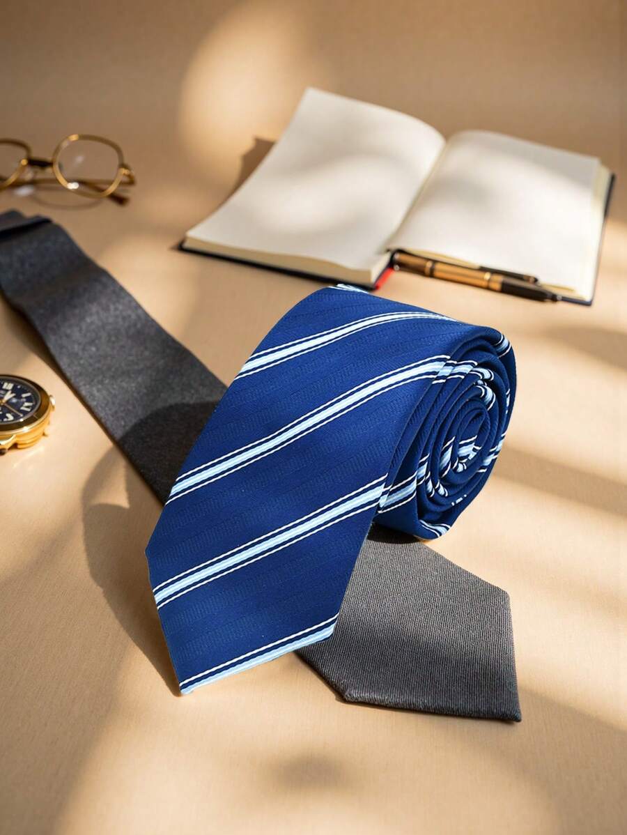 1pc Men's Striped Fashion Business Tie