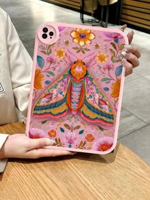 1 peça Capa Protetora Anti-queda com Estilo Padrão Borboleta William Morris para Tablet MatePad de 10,4 polegadas, Capa Protetora de Couro Resistente a Quedas de 360 Graus para Tablet iPad de 10,2 polegadas