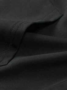 Men's Autumn And Winter Sweatshirt, Casual Hooded Zipper Sweatshirt, Black Solid Color, Solid Color Versatile, Suitable For Daily Casual Outings