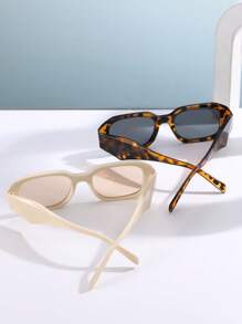Lot de 2 lunettes de vue asymétriques à la mode, style européen et américain