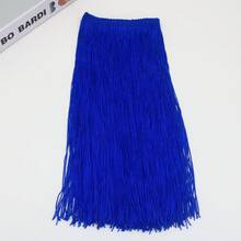 2 Yard 30CM Polyester Fringe Trim Ren Tua Rua Viền Cho Trang Phục Latin Quần Áo Sân Khấu Trang Trí Chụp Đèn DIY - Nhiều màu - Xem 13