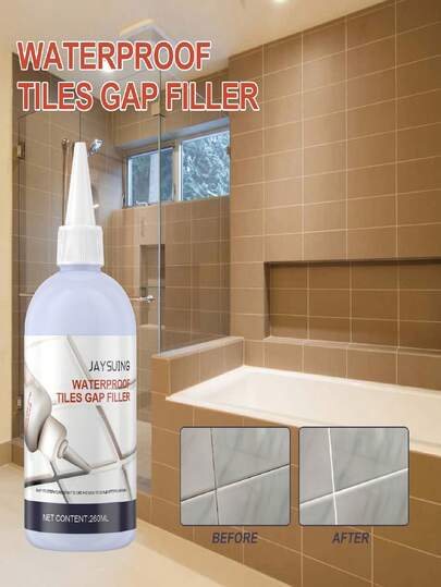 260ml Ceramic Tile Grout, Mold Resistant Bathroom Kitchen Floor Tile Filler, Wall Tile Grout