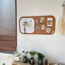 1 peça de painel perfurado de feltro de 40 x 80 cm, suporte de decoração de parede sem moldura, sem necessidade de perfuração, material escolar, volta às aulas