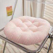 1 件纯色座垫，高美感办公椅垫，学生宿舍教室臀垫，季节性坐垫，背部支撑枕