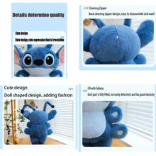 Disney Muñeco de peluche suave de Stitch de 6 brazos de Disney, muñeco de peluche grande de Stitch, regalo para niñas, para vacaciones y cumpleaños