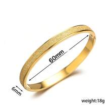 1 chiếc vòng tay trang sức mùa hè bằng thép không gỉ mạ vàng 18K thời trang sang trọng chống nước dành cho nữ, thích hợp để đeo hàng ngày, đi nghỉ ở bãi biển, làm quà tặng - vòng đeo tay - Xem 10