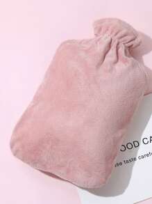 1 Stück Wassergefüllte Wärmflasche mit Plüschüberzug, geeignet für Mädchen, kann als Heizkissen, Baucherwärmer, Wärmflasche verwendet werden, kleine Größe, tragbar, kann mit Wasser gefüllt werden, warme Hände, kann mit Wasser gefüllt werden, Handwärmer