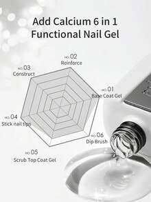 annies 16ml/1 pieza Esmalte de gel de 6 en 1 multifuncional, fortalecedor y reforzante, para uso profesional en salones - Multicolor - Ver 3