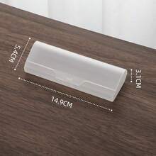 Glasses Case - Frosted Plastic Transparent Storage Box - Suitable For Both Men And Women, For Nearsighted Glasses, Presbyopic Glasses, Sunglasses And Sunglasses. An Outdoor Portable Glasses Storage Box. With Inner Padding, It Can Effectively Protect The Glasses Lenses From Being Scratched. - Multicolor - View 3