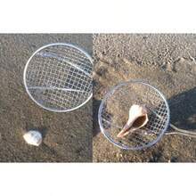 Sand Dipper Full Size Beach Scoop Shovel And Sifter Tool For Beachcombing Adjustable Sea Glass Shell Shark Tooth Sifter For The Beach Can Be Used As A Walking Or Hiking Stick Too Pink 4 Basket - 如圖 - 查看 6