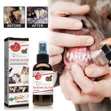 宠物牙齿清洁喷雾 - 用于去除犬猫牙垢、污渍、口臭和口腔卫生的喷雾。快速消除口臭，去除牙菌斑和牙垢，帮助宠物保持良好的牙齿健康。 - 彩色 - 查看 6