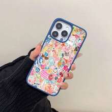 Design-Sense Pink Fruit And Flower Patterned Large-Hole Faux Leather Phone Case, Suitable For Phone 16 Pro Max 16 15 Pro 14 Plus 13 12 Pro 11 Pro Max X XS MAXSuitable For IPhone 17 Air - Màu xanh đậm - Xem 4
