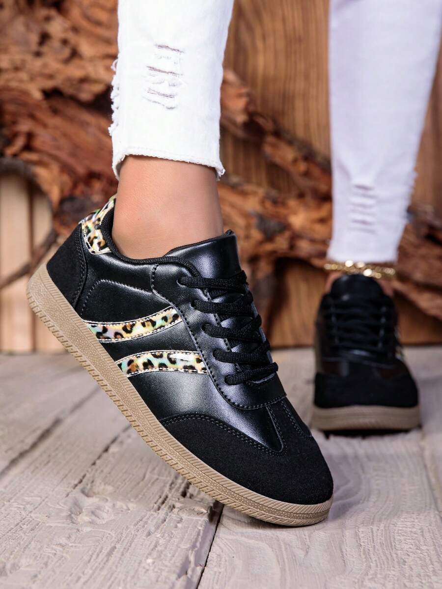 2025 New Retro Chunky Ballet Flats Platform Sneakers For Women Versatile Casual All-Match Shoes - Multicolor - View 1