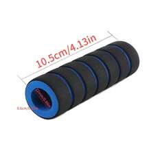 1 Pair Comfortable Foam Nonslip Bicycle/Motorcycle Handlebar Grips - Soft, Durable, Multicolor Striped Design, Enhanced Control And Style - Multicolor - View 10