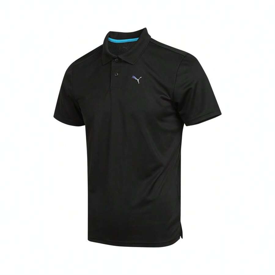 Puma Áo thun Polo chạy bộ nam - màu đen - Xem 1