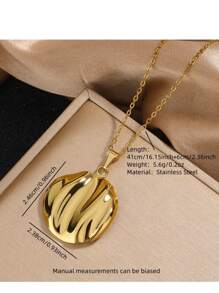 1 Set minimalistische asymmetrische geometrische Halskette und Ohrringe aus Edelstahl, geeignet für täglichen Gebrauch oder modischen Arbeitsweg von Frauen