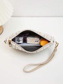 Nuevo bolso de mano de paja trenzada para mujer, bolso cruzado casual y versátil, bolso cuadrado pequeño, primavera/verano