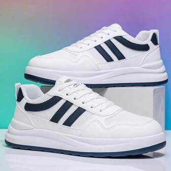 Men's Shoes 2025 New Breathable Fashion Personalized Sports Shoes Ins All-Match Color Matching Youth Casual Shoes Thick Bottom Non-Slip Counter Quality Men's Shoes