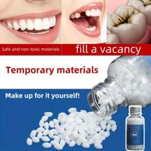 1pc Moldable Resin Dental Veneer - DIY Party Decoration, Easy To Shape And Paint, Holiday Tooth Accessory Moldable Resin Easy-To-Mold Material, Temporary Costume Prop Decoration Halloween