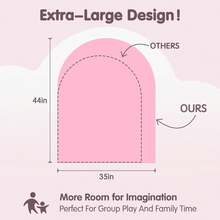 Large 44x35 Inches Magnetic Wall Decal For Kids – Upgraded Strong Adhesive, Thickened Iron Layer, Self-Adhesive Magnetic Chalkboard For Wall, Wallpaper For Home Decor & Kids Playroom, Pink - 1_ - View 5