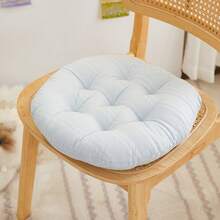 1件纯色座垫，高品质办公椅垫，学生宿舍教室屁股垫，季节性座垫，靠背枕