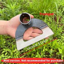 重型锰钢爪 - 加厚尖头除草工具，易于松土、除草和耕作 - 锋利的边缘设计，方便房主、园丁和种植者高效使用，适用于户外园艺和草坪护理，无手柄 - 空心鋤頭 - 查看 4