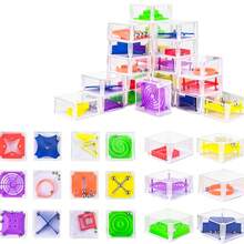 1/3/5/10/15件平衡智商迷宫游戏玩具套装 - 迷你3D脑力激荡魔方益智游戏迷宫拼图，盒装。趣味派对游戏，理想奖品 - 礼品袋填充物、生日派对玩具、礼物 - 彩色 - 查看 17
