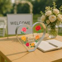 1pc Acrylic Ornaments Personalized Mom Gifts, Custom Name Sign, Customizable Home Decor, Mother's Day Gift, Bedroom Decor, Personalized Room Decorations, Customizable Photo Gifts