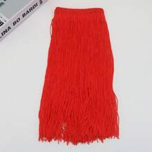 2 Yard 30CM Polyester Fringe Trim Ren Tua Rua Viền Cho Trang Phục Latin Quần Áo Sân Khấu Trang Trí Chụp Đèn DIY - Nhiều màu - Xem 4